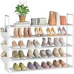 Shoe Rack 5 Tier Shoe Organizer Shoe Storage 20-25 Pairs Shoe Rack for Closet Shoe Rack Organizer Entryway Shoe Holder Space Saving Shoe Shelf Shoe Stand Large Tall Shoe Tower Bedroom Garage Door