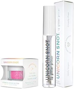 Unicorn Snot Holographic Hi Def Glitter & Primer - Cosmetic Grade - for Hair, Face, Eyeshadow, Body Art, Lipgloss, Nails (Pink Glitter/Primer)