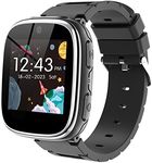 Kids Smart Watch Girls Boys - Smart Watch for Kids Game Smart Watch Gifts for 4-12 Years Old with 15 Games Camera Alarm Video Music Player Pedometer Flashlight Birthday Gift for Boys Girls (Black)