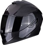 Scorpion EXO 1400 AIR CARBON Solid Motorcycle Helmet, Black, Size L