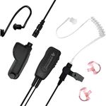 Sheepdog Quick Disconnect Police Lapel Mic, Compatible with Motorola APX 6000 APX 7000 APX 8000 and APX 4000 Radios, Law Enforcement Earpiece Headset