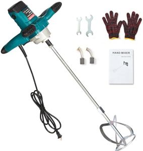 Goyappin Cement Mixer, 2300W Portable Electric Concrete Mixer with 6 Adjustable Speed, Handheld Paint Mixer,Thinset Mixer for Mixing Mud, Cement, Mortar, Fodder