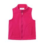 Mud Kingdom Girls Vest Jackets Fleece Lightweight Size 10 Slim Hot Pink