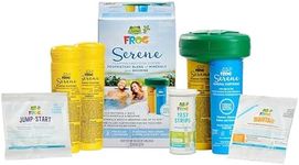FROG Serene Floating System for Hot Tubs with 2 Replacement Bromine Cartridges & 1 Pack of FROG Maintain - Prefilled Hot Tub Sanitizer - Hot Tub Maintenance System with Sanitizing Minerals & Bromine