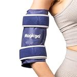 Magic Gel Elbow Ice Pack Wrap - Reusable and Adjustable Arm Compression Sleeve for Injuries Sports Injury Men Women - Flexible and Easy to Freeze Cold Compress - Blue