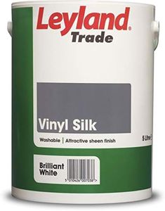 Leyland Trade Vinyl Silk Emulsion Paint - Brilliant White 5L