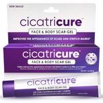 Cicatricure Face & Body Scar Gel, Reduces the Appearance of Old & New Scars, Stretch Marks, Surgery, Injuries, Burns and Acne, 1 Ounce (Packaging May Vary)