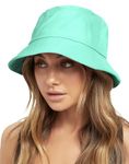 NORTHWIND Cotton Bucket hat for Women, Bucket hat for Men, Beach hat for Women, Sun Protection Cap for Men, Round hat for Men (Mint Green)