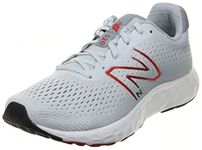 New Balance Men's 520 V8 Running Shoe, Grey/Red, 12 M