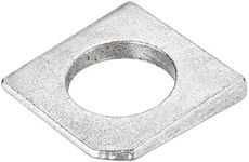 sourcing map Beveled Square Washers M22x40x7 Stainless Steel Missing Angle Flat Gasket for Channel Steel Wedge Shaped Washers for Shim Leveling