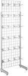 Shopfitting Warehouse 6 ft Single-Sided Grid Mesh Display Bundle with 24 x Eurohooks