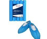 100x Omnitex® 3.5g Premium Disposable Shoe Covers, Strong Floor, Carpet Protectors. Embossed Overshoes. Medium to Heavy Use (1x Pack of 100)