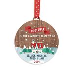 Family bauble gifts Christmas | 2023 Together is Our Favourite place to be couples decoration | seasonal decor | self isolation quarantine | Stay home best friend gift