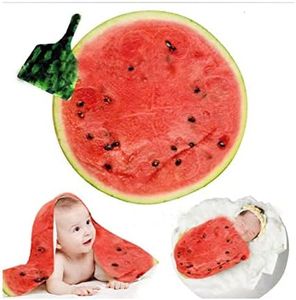 SCHENKERO Fruit Blanket, Soft and Realistic Watermelon Pattern, Interesting Large-Sized Blankets，The Best Birthday Gift, a Premium Blanket Gift Suitable for All Holidays, 180X180CM