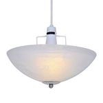 Traditional Alabaster Glass Uplighter Ceiling Light Shade with a Silver Chrome Gimble