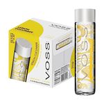 Voss - Lemon and Cucumber - Sparkling Water - Glass Bottle- 375 ml (Case of 12)