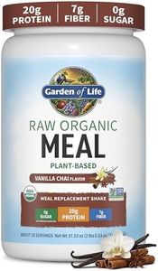 Garden of Life Meal Replacement Shakes, Raw Organic, Vanilla Chai Protein Powder with Plant Based Pea Protein, Sprouts, Greens, Probiotics, Dairy Free 28 Servings