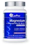 CanPrev Magnesium Bis-Glycinate + Ashwagandha | 90 Capsules |B5, B6 & Vitamin C Capsules Supplement | Ideal for Restore Mental Calmness, Irritability & Concentration