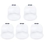 Jodsen Garden Cloches,5 Pack Reusable Plant Dome Bell Cover for Warming Garden Soil Growing Plants,Frost Guard Freeze Protector for Plant Succulent