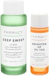 Farmacy 2% Salicylic Acid Toner for Face + 3% Tranexamic Acid Brightening Toner - Exfoliating Skincare Set to Minimize Pores + Reveal a Healthy-Looking Complexion (2 Count)