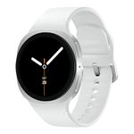 Samsung Galaxy Watch8 (44mm, Bluetooth, Silver) with 3nm Processor | Dual GPS | Sapphire Glass & Armor Aluminum | 5ATM & IP68 | BP, ECG, IHRN & Vascular Load Monitoring | Anti-oxidant Index