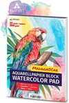 A5 Watercolor Paper 300g / White / 35 Sheets | Aquarelle pad Din A5 by Tritart
