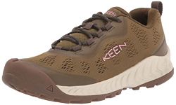 KEEN Women's NXIS Speed Hiking Shoes, Olive Drab/Pink Icing, 5 UK