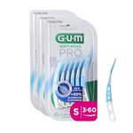 GUM Soft-Picks PRO interdental Cleaners | Curved Shape for Easy Access to Hard-to-Reach Areas | Gentle Action for Sensitive Gums | [S - 3x60]