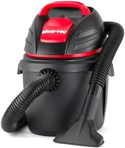 Shop-Vac Wet Dry Portable Utility Vacuum, 2.5 Gallon 1.25 Inch Diameter x 6 Foot Hose, 12 Ft Cord Length, Wall Mounted, Includes Filters, Red