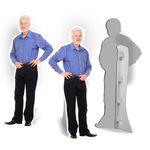 Custom Life Size Cardboard Cutout - Personalized High Resolution Stand Up, Custom Cutout for Elder, Upload Your Own Photo - Perfect for Wedding & Birthday,1ft to 8ft, Multi Color