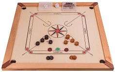SQUARE - Carrom 840 Lux - Board 84 x 84 cm (33.07 x 33.07 in) - Professional Bret Game with Coins and Striker