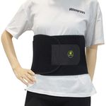 ZOLPAI Waist Trainer - Sweat Belt for Weight Loss, Waist Trimmer for Men and Women - Skinny Belly Fat Burning Belt for Gym and Fitness Exercise Equipment (Multi Size) Black