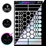 LOOM Reflective Stickers Kit (67pcs blackv2)| Self-Adhesive Bike Decals for Nighttime Safety | Reflective Sticker for Helmet, Motorcycle, Bicycle, Car & Stroller | Waterproof Visibility Stickers