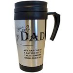 Arora 8836 World's Best Dad Travel Mug, Stainless Steel