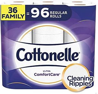 Cottonelle Ultra ComfortCare Toilet Paper, Soft Biodegradable Bath Tissue, Septic-Safe, 36 Family Rolls