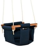 Shopoflux Swing For Kids | Baby Hanging Indoor Outdoor Jhula For Garden| (6 Months To 3 Years) (Up To 25 Kg) (Blue), Polyester, 9 Inch