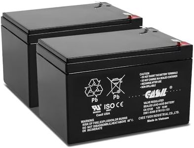 2 Pack 12v 12ah F2 Sealed Lead Acid AGM Rechargeable SLA Deep Cycle Battery