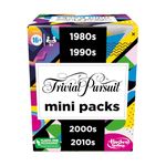 Hasbro Gaming Trivial Pursuit Mini Packs Multipack, Fun Trivia Questions for Adults and Teens Ages 16+, Includes 4 Game Featuring 4 Decades