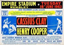 OMG Printing Henry Cooper Vs Cassius Clay Muhammad Ali Boxing Poster/Print/Picture Satin Photo Paper - A4-297mm x 210mm