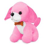 Webby Soft Animal Plush Dog Toy 20 cm, Pink