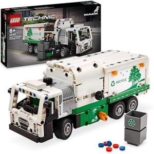 LEGO Technic Mack LR Electric Garbage Truck 42167 Toy for Boys & Girls Aged 8 Plus Years Old, Recycling Bin Lorry with Realistic Features, Vehicle Building Set