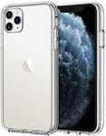 JETech Case for iPhone 11 Pro 5.8-Inch, Non-Yellowing Shockproof Phone Bumper Cover, Anti-Scratch Clear Back (Clear)