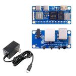 Orange Pi Zero 2W 4GB LPDDR4 Allwinner H618 Quad-Core 64 Bit Single Board Computer with 16MB SPI Flash,Support WiFi and BT5.0, Development Board Run Android 12 TV/Ubuntu(4G+Expansion Board+Power)