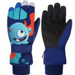 Waterproof Winter Gloves Thermal Mittens Kids Snow Ski Glove Boys Girls Cycling Running Outdoor Sport -30℉ Warm