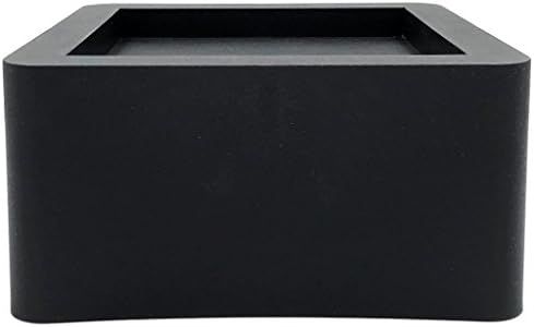 DuraCasa 3 Inch Bed Risers - Fits Huge 5.5 Inch Bed or Furniture Post, Creates an Additional 3 Inches of Height or Storage! Heavy-Duty Table, Chair, Desk or Sofa Riser (4, 3 Inch Black)