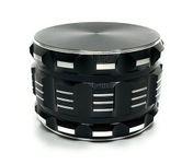 3 Inch herb grinder / 3 layer spice grinder - portable size allows for you to easily grind your herbs at home or on the go. Black Grinder is Aluminum Allow (Black, 3 Inches)