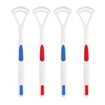 Nurpi plastic tongue cleaner Fights Bad Breath & Oral Health Care Improved Taste Sense for fresh people of india for adult & children Flexible Handle Easy to Use pack of 4