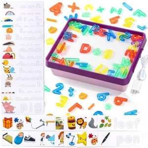 Odoorgames Light Box with Numbers & Cards Set (Purple)