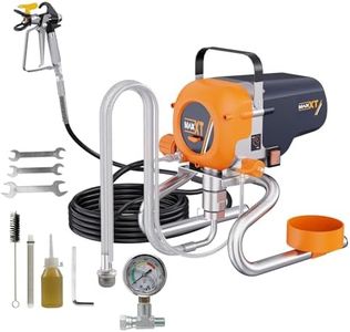 MAXXT Airless Spruzzatore per vernici con manometro - Flusso massimo: 1,6 L/min - 226 bar - Adatto per vernici e lacche - Incluso tubo da 7,5 m - Spray-Tip 517 - per progetti fai-da-te