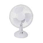 Status Desk Fan | 9 Inch Oscillating Portable Fan | 2 Speed Adjustable Angle Fan | White | S9DESKFAN1PKB